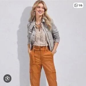 CAbi Gray Jean Jacket for Women